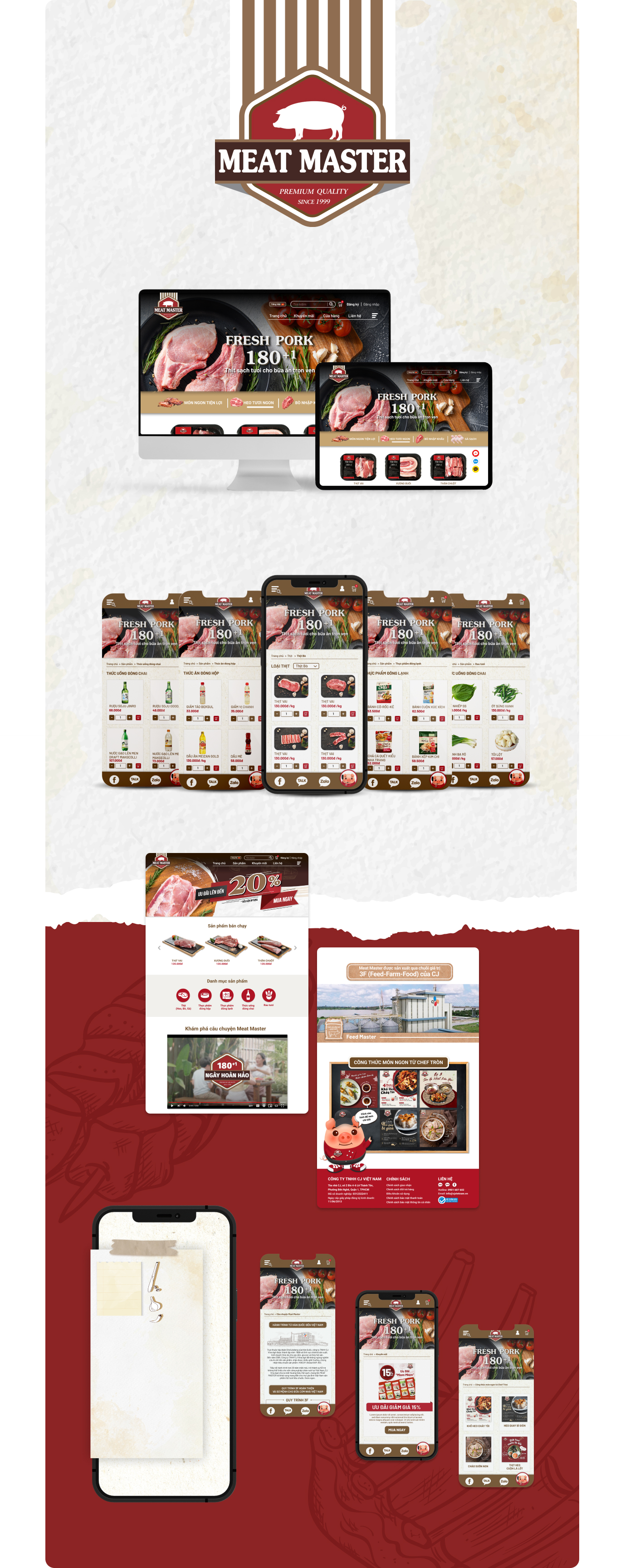 MEAT MASTER WEB/CARD DESIGN